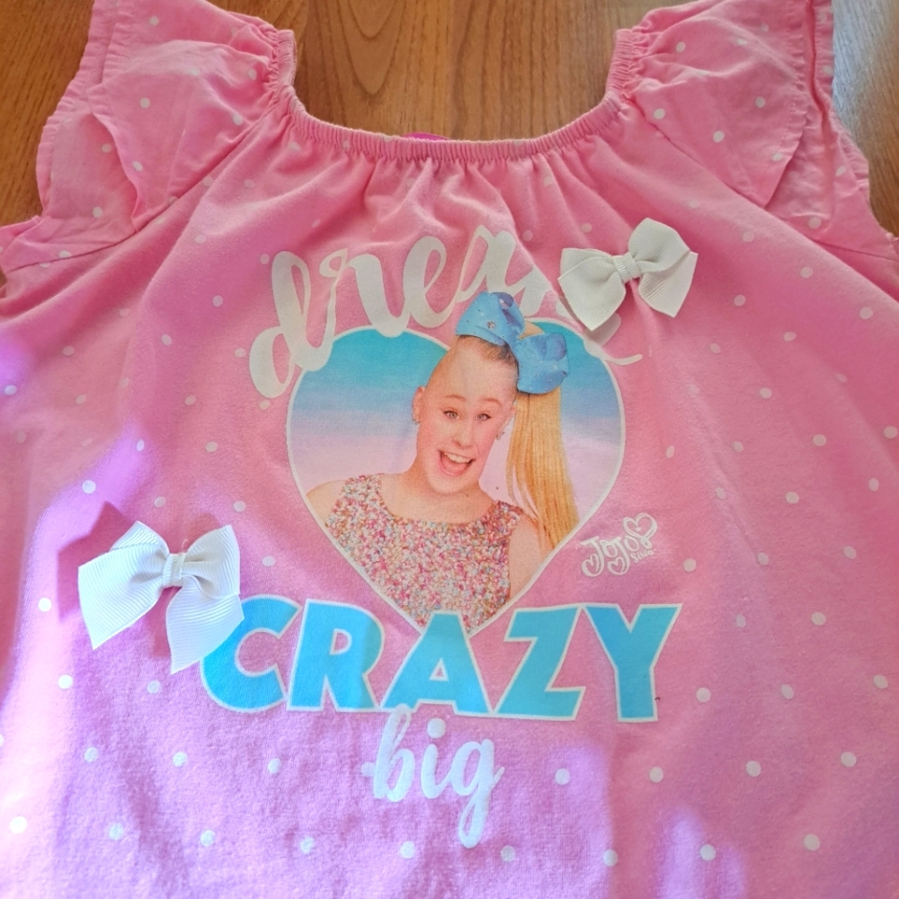 Jojo Siwa Girls Ruffle Sleeve Shirt